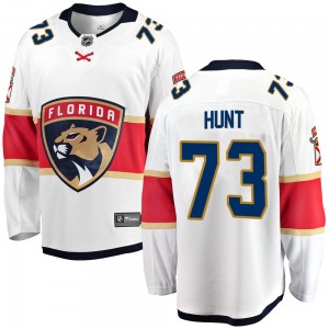 Dryden Hunt Florida Panthers Fanatics Branded Youth Breakaway ized Away Jersey (White)