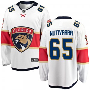Markus Nutivaara Florida Panthers Fanatics Branded Youth Breakaway Away Jersey (White)