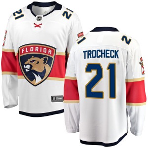 Vincent Trocheck Florida Panthers Fanatics Branded Youth Breakaway Away Jersey (White)
