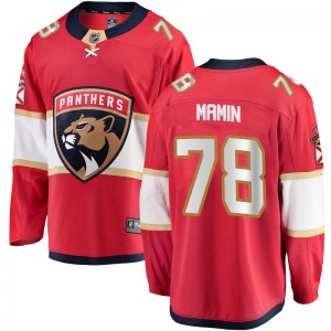 Maxim Mamin Florida Panthers Fanatics Branded Youth Breakaway Home Jersey (Red)