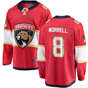 Peter Worrell Florida Panthers Fanatics Branded Youth Breakaway Home Jersey (Red)