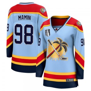 Maxim Mamin Florida Panthers Fanatics Branded Women's Breakaway Special Edition 2.0 2023 Stanley Cup Final Jersey (Light Blue)