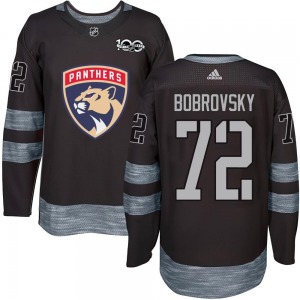 Sergei Bobrovsky Florida Panthers Authentic 1917-2017 100th Anniversary Jersey (Black)