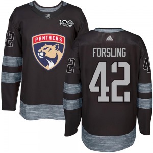 Gustav Forsling Florida Panthers Authentic 1917-2017 100th Anniversary Jersey (Black)