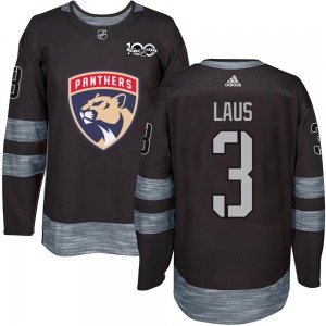 Paul Laus Florida Panthers Authentic 1917-2017 100th Anniversary Jersey (Black)
