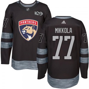 Niko Mikkola Florida Panthers Authentic 1917-2017 100th Anniversary Jersey (Black)