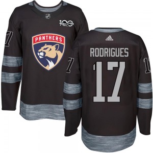 Evan Rodrigues Florida Panthers Authentic 1917-2017 100th Anniversary Jersey (Black)
