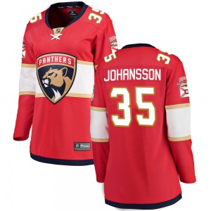 Jonas Johansson Florida Panthers Fanatics Branded Women's Breakaway Home Jersey (Red)