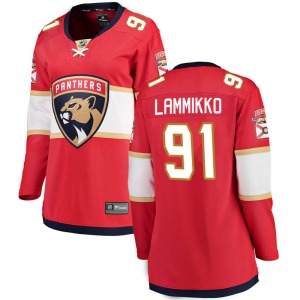 Juho Lammikko Florida Panthers Fanatics Branded Women's Breakaway Home Jersey (Red)