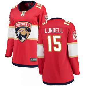 Anton Lundell Florida Panthers Fanatics Branded Women's Breakaway Home Jersey (Red)