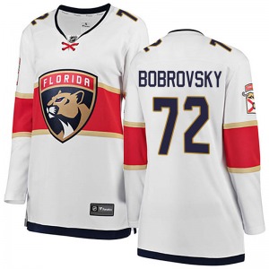 Sergei Bobrovsky Florida Panthers Fanatics Branded Women's Breakaway Away Jersey (White)