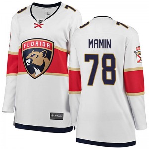 Maxim Mamin Florida Panthers Fanatics Branded Women's Breakaway Away Jersey (White)
