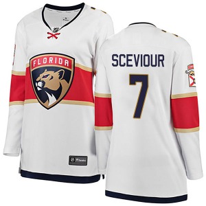 Colton Sceviour Florida Panthers Fanatics Branded Women's Breakaway Away Jersey (White)