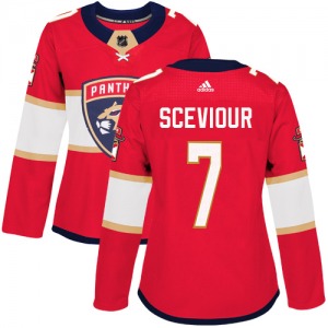 Colton Sceviour Florida Panthers Adidas Women's Authentic Home Jersey (Red)