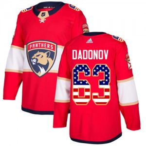 Evgenii Dadonov Florida Panthers Adidas Youth Authentic USA Flag Fashion Jersey (Red)