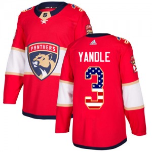 Keith Yandle Florida Panthers Adidas Authentic USA Flag Fashion Jersey (Red)