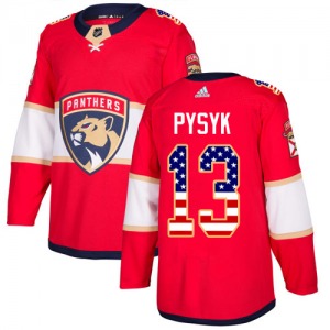 Mark Pysyk Florida Panthers Adidas Authentic USA Flag Fashion Jersey (Red)